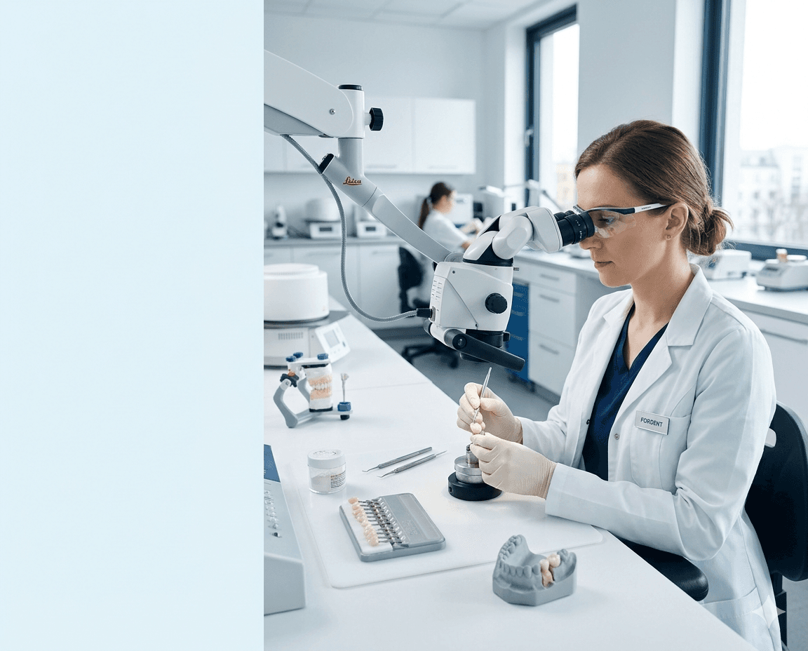 Pracownia protetyczna Fordent — precyzyjna praca technika dentystycznego